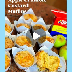 Custard Apple Crumble Muffins