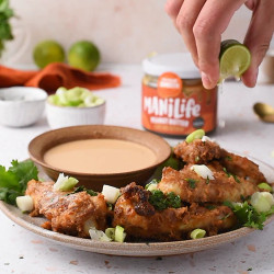 Thai Peanut Chicken Wings