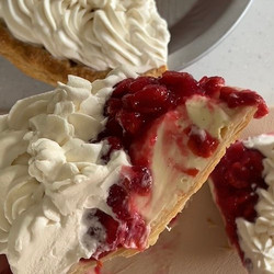 Sour Cherry Cream Pie