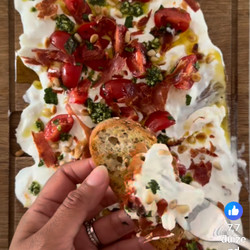 Burrata plank