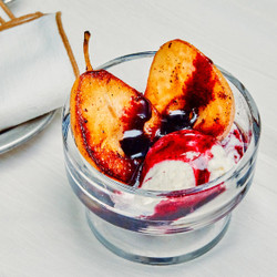 Pear And Red Wine Sundae For Two