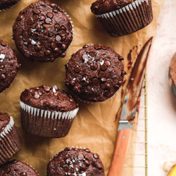 Double Chocolate Banana Muffins