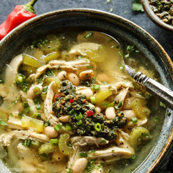 Chimichurri Chicken Soup