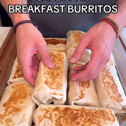 Sheet Pan Breakfast Burritos