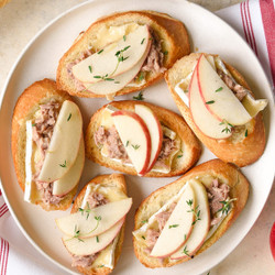 Brie And Herbed Tuna Crostini