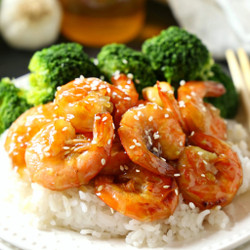 Easy One Pan Honey Garlic Shrimp