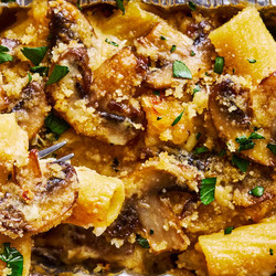Mini Mushroom Pasta Bakes