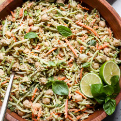 10 Minute Thai Broccoli And Chickpea Salad