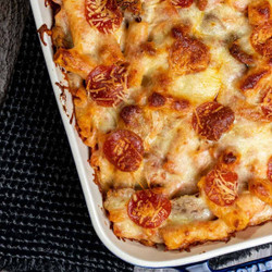 Baked Rigatoni With Italian Sausage &amp; Meatballs
