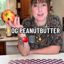 Peanut Butter Trash Can Apples