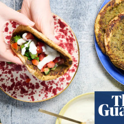Smashed Green Falafel Flatbreads
