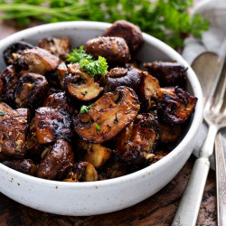 Roasted Mushrooms (garlic + Balsamic)