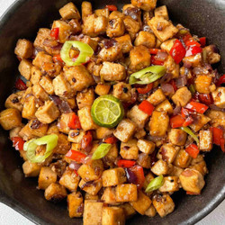 Quick Tofu Stir-fry With Oyster Sauce (vegan)