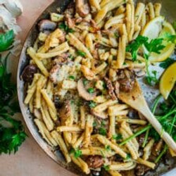 Mushroom Pasta With Parmesan
