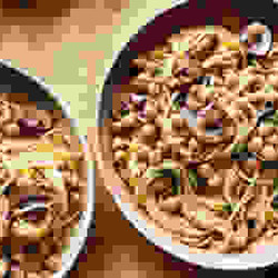 Chickpea &amp; Mushroom Pasta