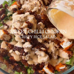Crispy Rice Salad With Creamy Sweet Chilli Dressing