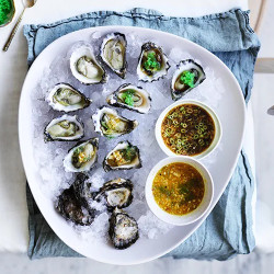 Oysters With Two Sauces