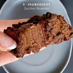 3 Ingredient Zucchini Brownies
