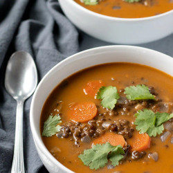 One-pot Curry Black Lentil Soup