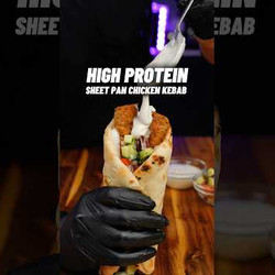 Sheet Pan Chicken Kebabs With Garlic Sauce