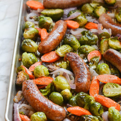 Sheet Pan Sausage And Vegetables