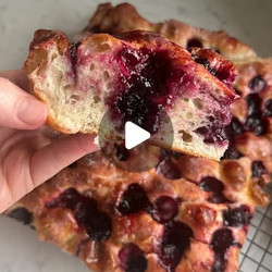 Blueberry Lemon Jam Donut Focaccia