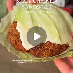 Spicy Chicken Lettuce Sandwich