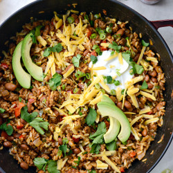 Naked Beef Burrito Skillet