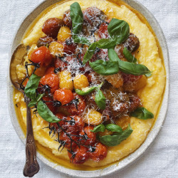 Polenta With Roasted Cherry Tomatoes