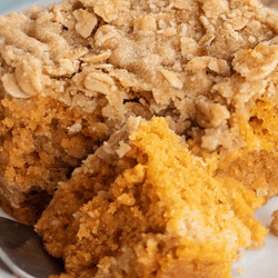 Soft, Moist, Bursting With Flavor Pumpkin Crumb Cake