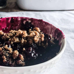 Blueberry Ginger Crisp