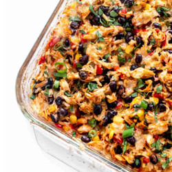 Easy Chicken Burrito Casserole