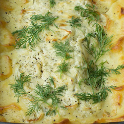 Torsk Och Fänkåls­gratäng Med Potatismos