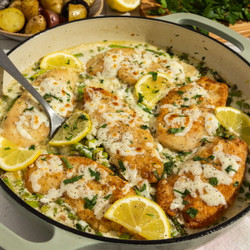 Creamy Lemon Chicken With Lemon Dill Potatoes