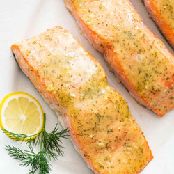 Honey Mustard Baked Salmon