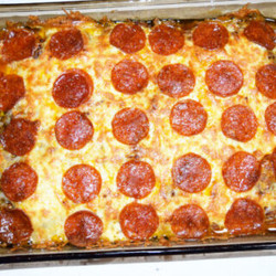 Easy Pizza Casserole (low Carb)