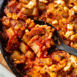Chicken And Chorizo Potato Bake