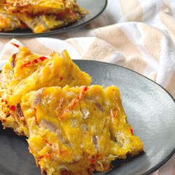 Italian Bell Pepper And Onion Scarpaccia