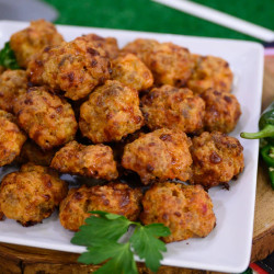 Pimento Cheese-sausage Balls Recipe by Chef Michelle Weaver