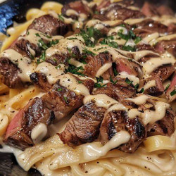 Olive Garden Steak Gorgonzola Alfredo