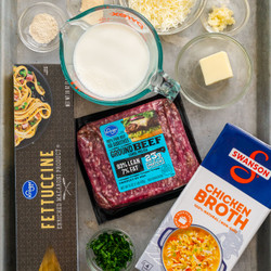 Garlic Butter Beef Pasta