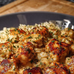(Try this next time) Creamy Garlic Chicken Rice