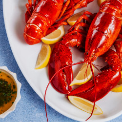 Steamed Lobster With Herb Butter