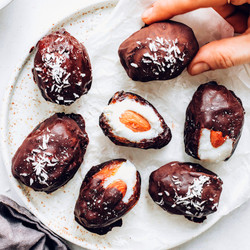 Almond Joy Stuffed Dates