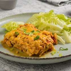 Keto Chicken Fajita Casserole