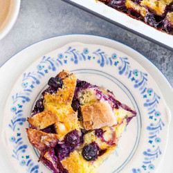 Baked Blueberry French Toast Casserole