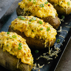Spicy Smoked Gouda Twice-baked Potatoes