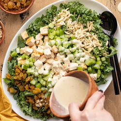 Crunchy Kale And Chicken Salad