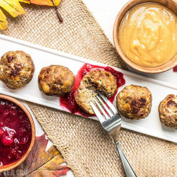 Turkey And Stuffing Meatballs