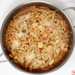 Skillet Chicken Parmesan Pasta